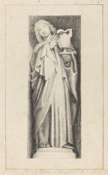 Saint John, from Henry the Seventh's Chapel Westminster Abbey, published 1829. Creator: Maria Denman
