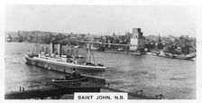Saint John Harbour, New Brunswick, Canada, c1920s