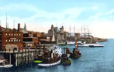 Saint John harbour, Saint John, New Brunswick, Canada, c1900s