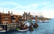 Saint John harbour, Saint John, New Brunswick, Canada, c1900s