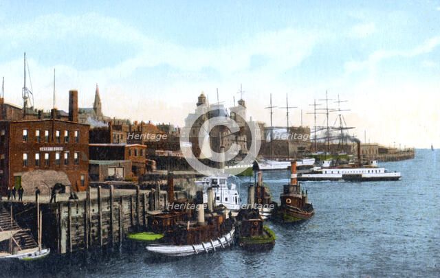Saint John harbour, Saint John, New Brunswick, Canada, c1900s. Artist: Unknown