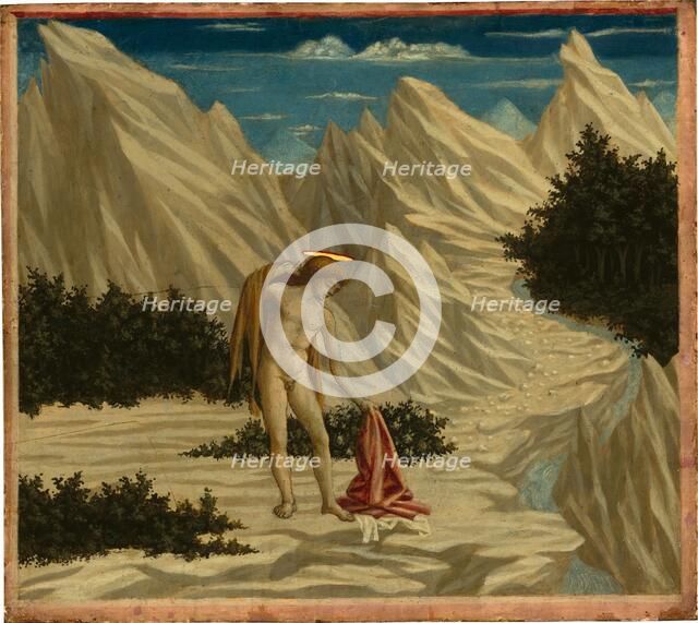 Saint John in the Desert, c. 1445/1450. Creator: Domenico Veneziano.