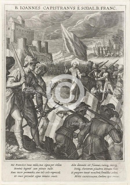 Saint John of Capistrano leads the Christian forces in the siege of Belgrade, 1615. Artist: Kager, Johann Matthias (1575-1634)