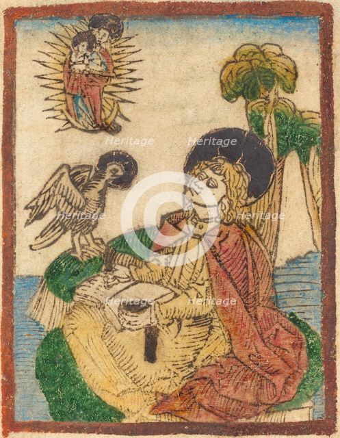 Saint John on the Island of Patmos, 1480/1490. Creator: Unknown.