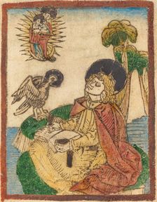 Saint John on the Island of Patmos, 1480/1490. Creator: Unknown