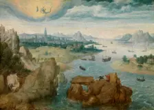 Saint John on Patmos, 1500-1515. Creator: Anon