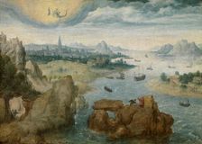 Saint John on Patmos, 1500-1515. Creator: Anon