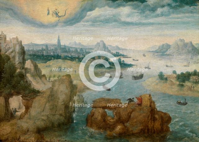 Saint John on Patmos, 1500-1515. Creator: Anon.