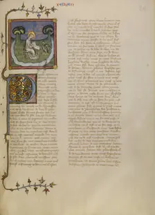 Saint John on Patmos, about 1360-1370. Creator: Master of Jean de Mandeville
