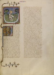 Saint John on Patmos, about 1360-1370. Creator: Master of Jean de Mandeville