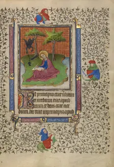 Saint John on Patmos; Book of Hours, about 1410. Creator: Unknown