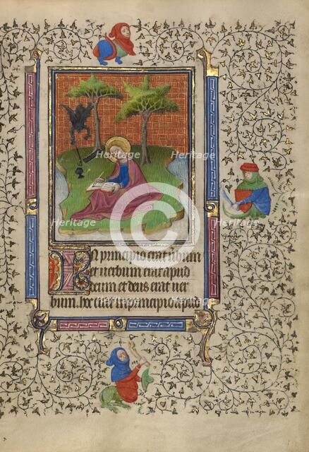 Saint John on Patmos; Book of Hours, about 1410. Creator: Unknown.
