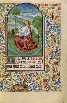 Saint John on Patmos; Book of Hours, about 1466-1470. Creator: Master of Jacques of Luxembourg