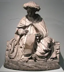 Saint John on Patmos, French, ca. 1450-1500. Creator: Unknown