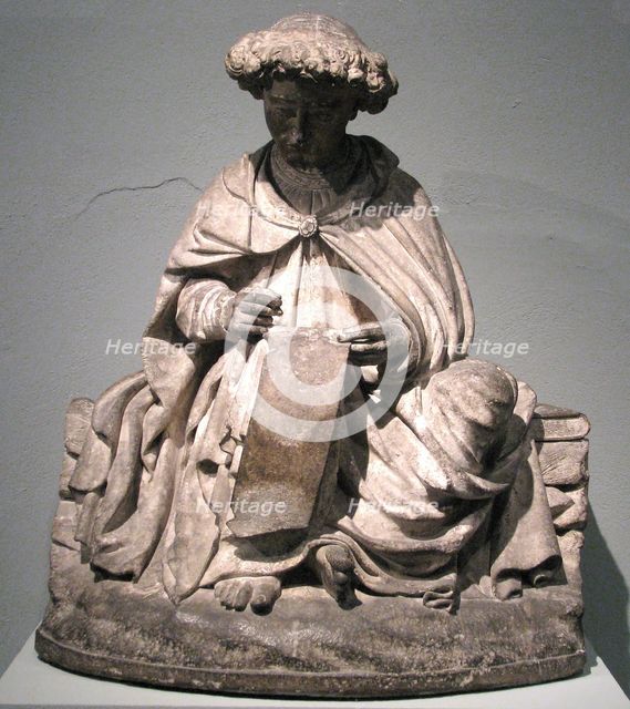 Saint John on Patmos, French, ca. 1450-1500. Creator: Unknown.