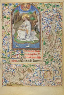 Saint John on Patmos; Hours of Simon de Varie, 1455. Creator: Dunois Master