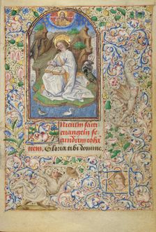 Saint John on Patmos; Hours of Simon de Varie, 1455. Creator: Dunois Master