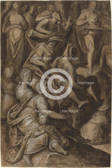 Saint John Preaching, 1575/1580. Creator: Anthonie Blocklandt.