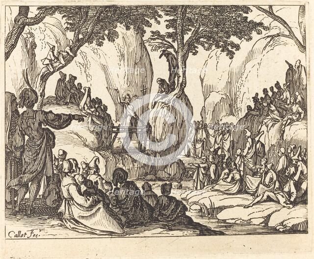 Saint John Preaching in the Desert. Creator: Jacques Callot.