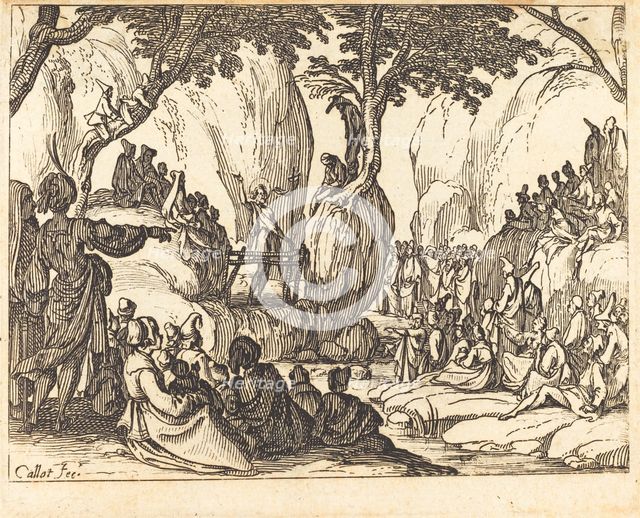 Saint John Preaching in the Desert. Creator: Jacques Callot.