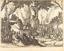 Saint John Preaching in the Desert. Creator: Jacques Callot