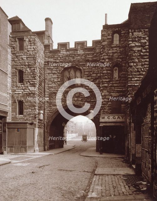 Saint John's Gate, Clerkenwell, c1886. Creator: Henry Dixon & Son.