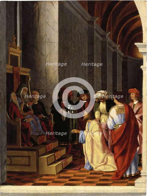 Saint Joseph before the High priest. Artist: Lotto, Lorenzo (1480-1556)
