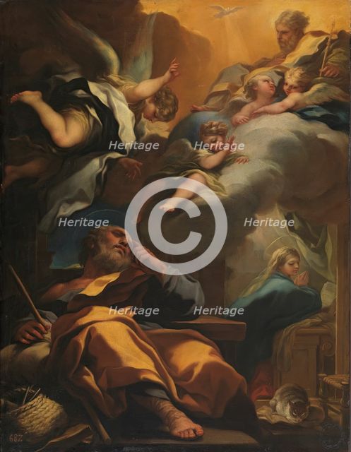 Saint Joseph’s Dream, c1697. Creator: Luca Giordano.