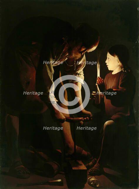 Saint Joseph, the Carpenter, 1642-1643. Creator: La Tour, Georges, de (1583-1652).