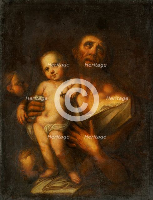 Saint Joseph with Baby Jesus, 1730-1740. Creator: Unknown.