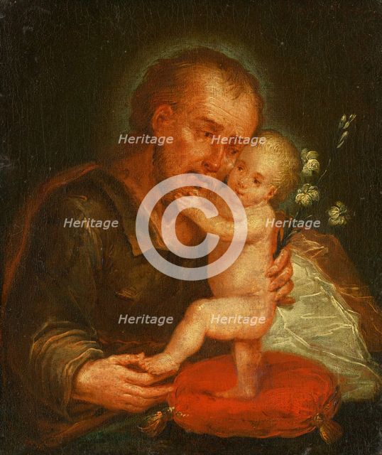 Saint Joseph with Baby Jesus, 1770-1780. Creator: Unknown.