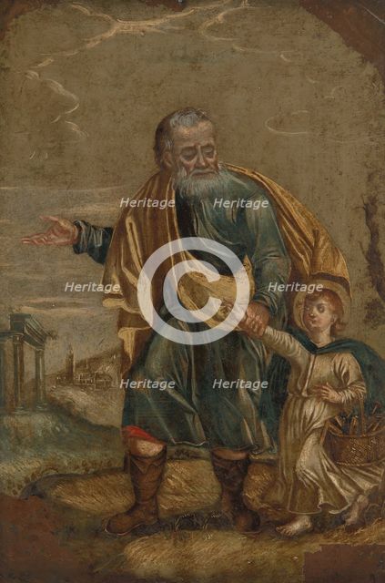 Saint Joseph with the Christ Child, 18th century. Creator: Unknown.