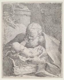 Saint Joseph with the Christ Child, c. 1720. Creator: Paul Troger