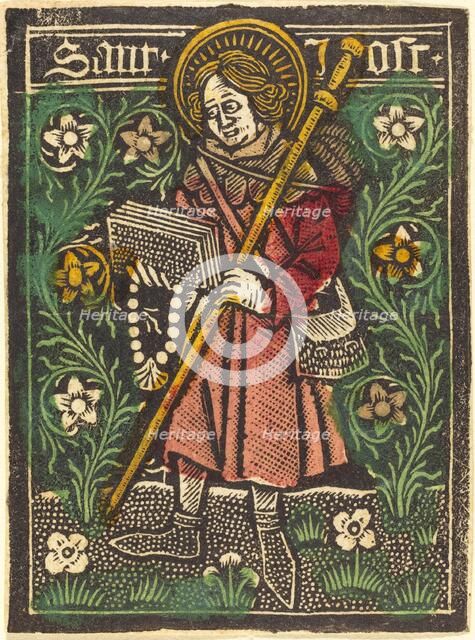 Saint Jost, c. 1480. Creator: Workshop of the Master of the Aachen Madonna.