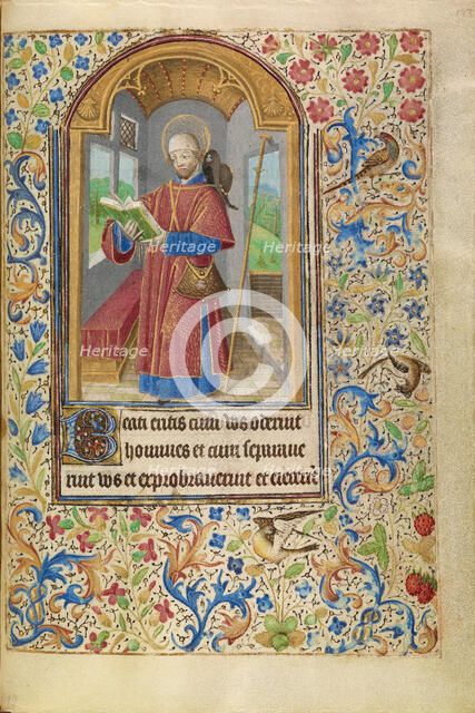 Saint James as a Pilgrim; Book of Hours, about 1466-1470. Creator: Master of Jacques of Luxembourg.