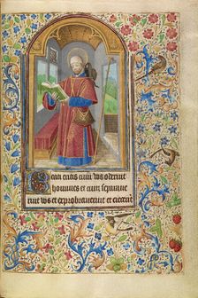 Saint James as a Pilgrim; Book of Hours, about 1466-1470. Creator: Master of Jacques of Luxembourg