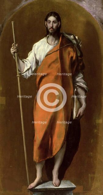 Saint James as a pilgrim, ca 1590. Creator: El Greco, Dominico (1541-1614).
