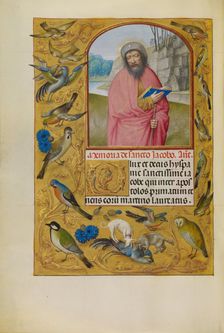 Saint James as a Pilgrim; Spinola Hours, about 1510-1520. Creator: Workshop of Master of the First Prayer Book of Maximilian