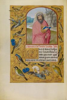 Saint James as a Pilgrim; Spinola Hours, about 1510-1520. Creator: Workshop of Master of the First Prayer Book of Maximilian