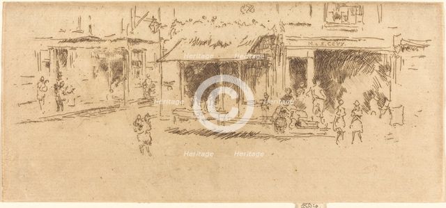 Saint James's Place, Hounsditch, c. 1886/1888. Creator: James Abbott McNeill Whistler.