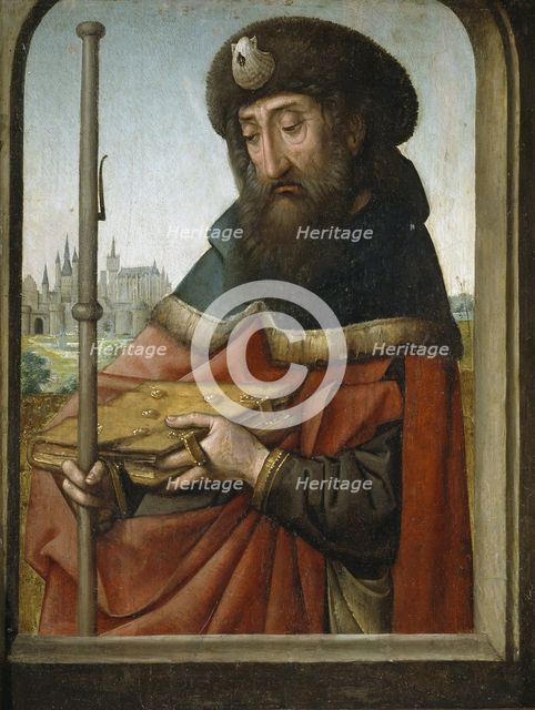 Saint James the Elder as Pilgrim. Artist: Juan de Flandes (ca. 1465-1519)