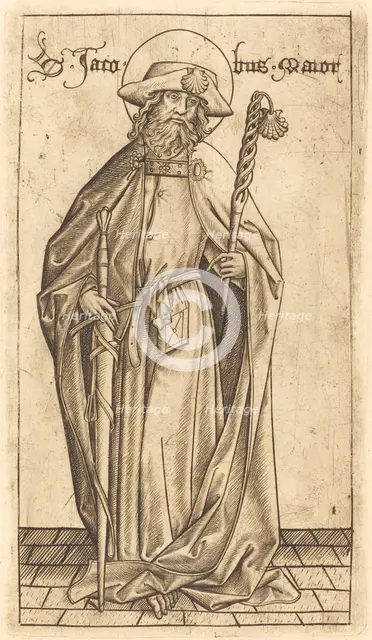 Saint James the Great, c. 1470/1480. Creator: Israhel van Meckenem.