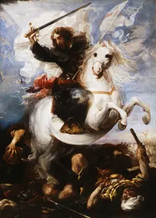Saint James the Great in the Battle of Clavijo, 1660. Creator: Carreño de Miranda, Juan (1614-1685)