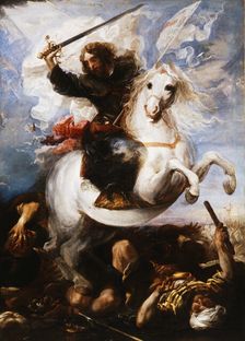 Saint James the Great in the Battle of Clavijo, 1660. Creator: Carreño de Miranda, Juan (1614-1685)