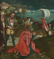Saint James the Great is beheaded and his body is then shipped away, c1500. Creator: South German Master