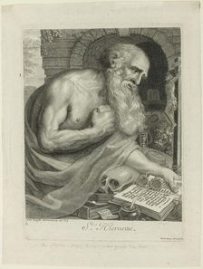 Saint Jerome, 1693. Creator: Antoine Masson