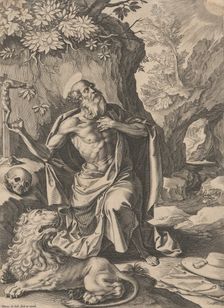 Saint Jerome,.n.d., n.d.. Creator: Pieter de Jode
