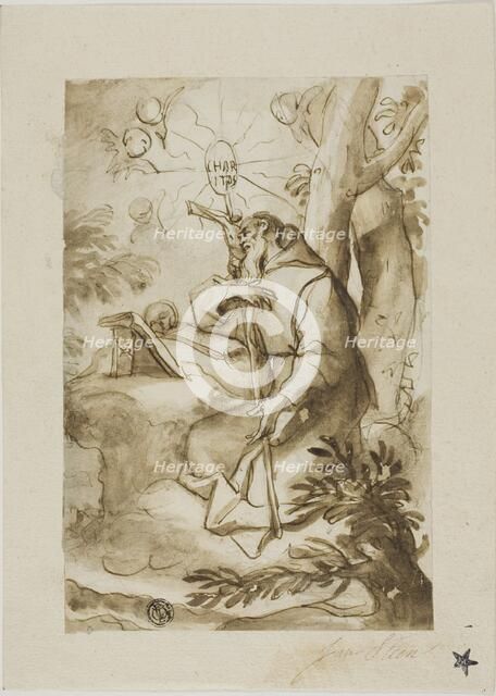 Saint Jerome, n.d. Creator: Domenico Piola I.