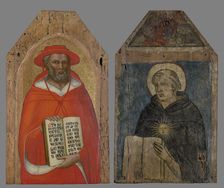 Saint Jerome (obeverse), Saint Nicholas of Tolentino (reverse), between 1370-1380. Creator: Lippo d'Andrea