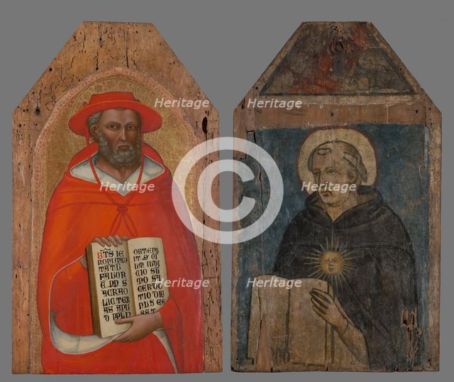 Saint Jerome (obeverse), Saint Nicholas of Tolentino (reverse), between 1370-1380. Creator: Lippo d'Andrea.